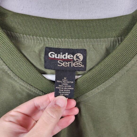 Guide Series V Neck Windbreaker Jacket Adult Large Brown Outdoors Golf Mens M - Picture 2 of 7